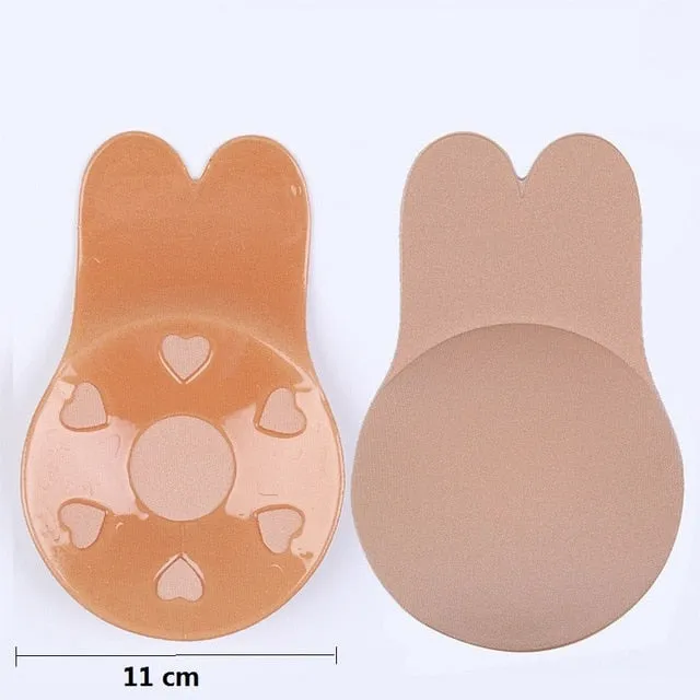 1 Pair Silicone Bra Push Up Self Adhesive Invisible