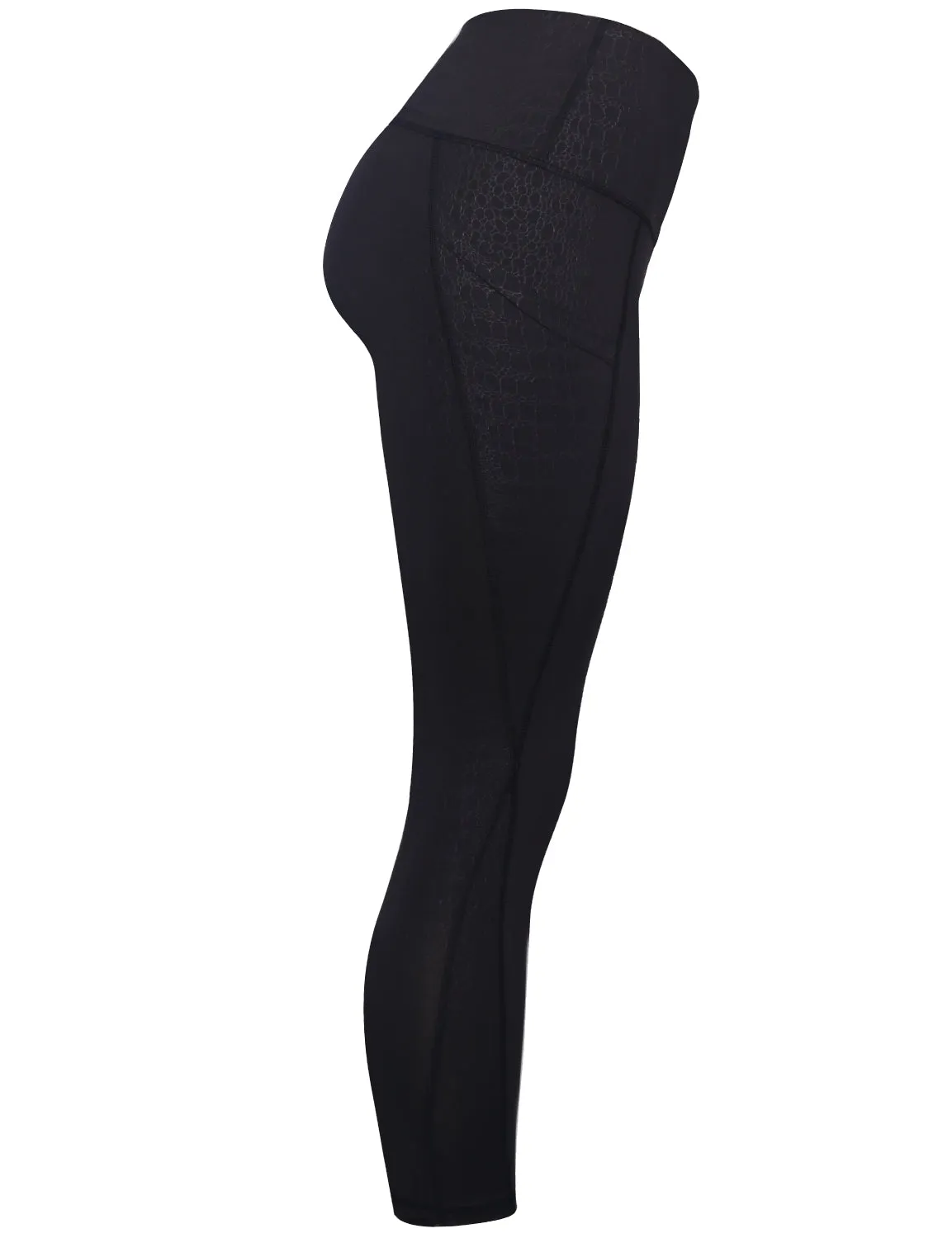 22" inseam 3D Printed Yoga Pants CROCODILE