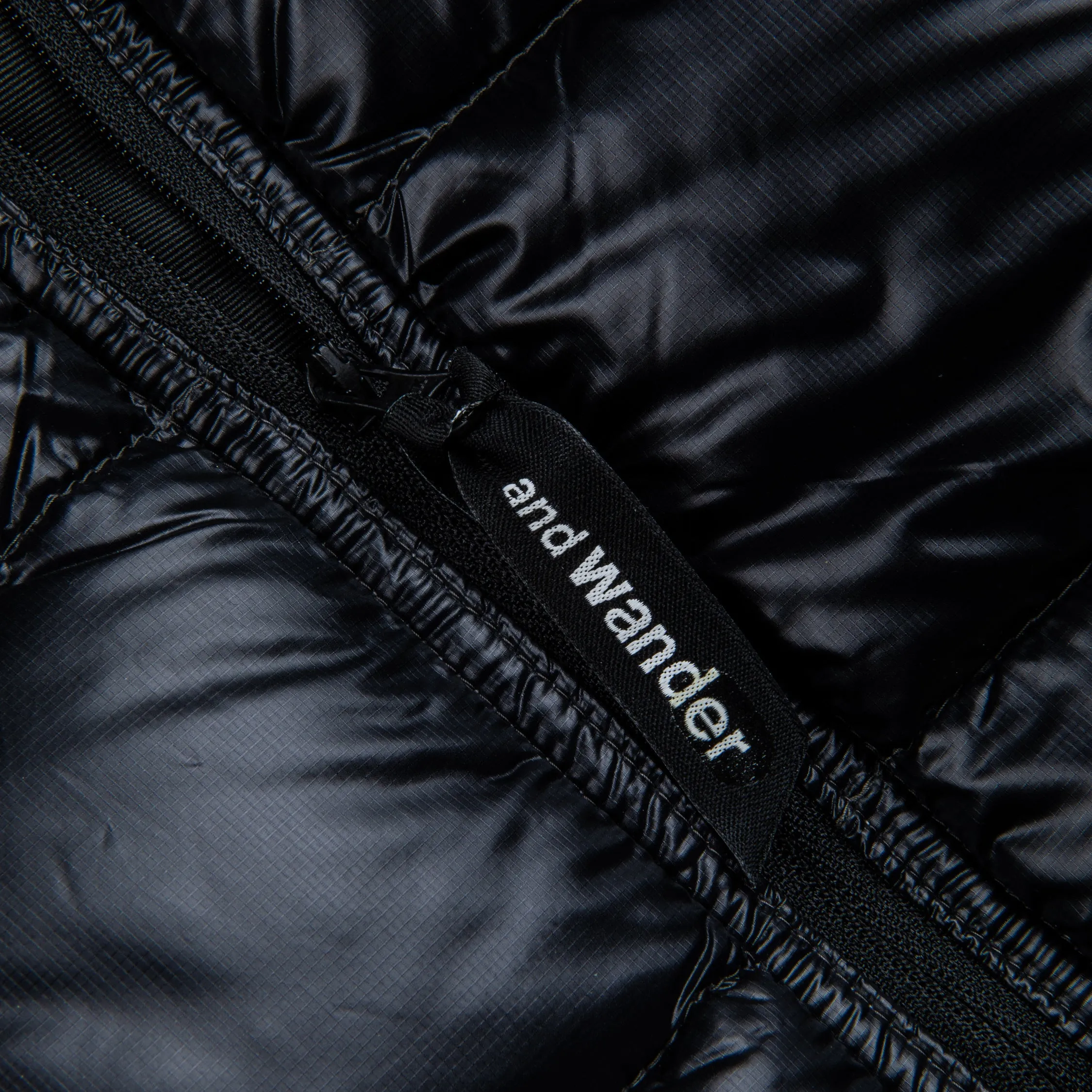 And Wander Diamond Stitch down jacket black