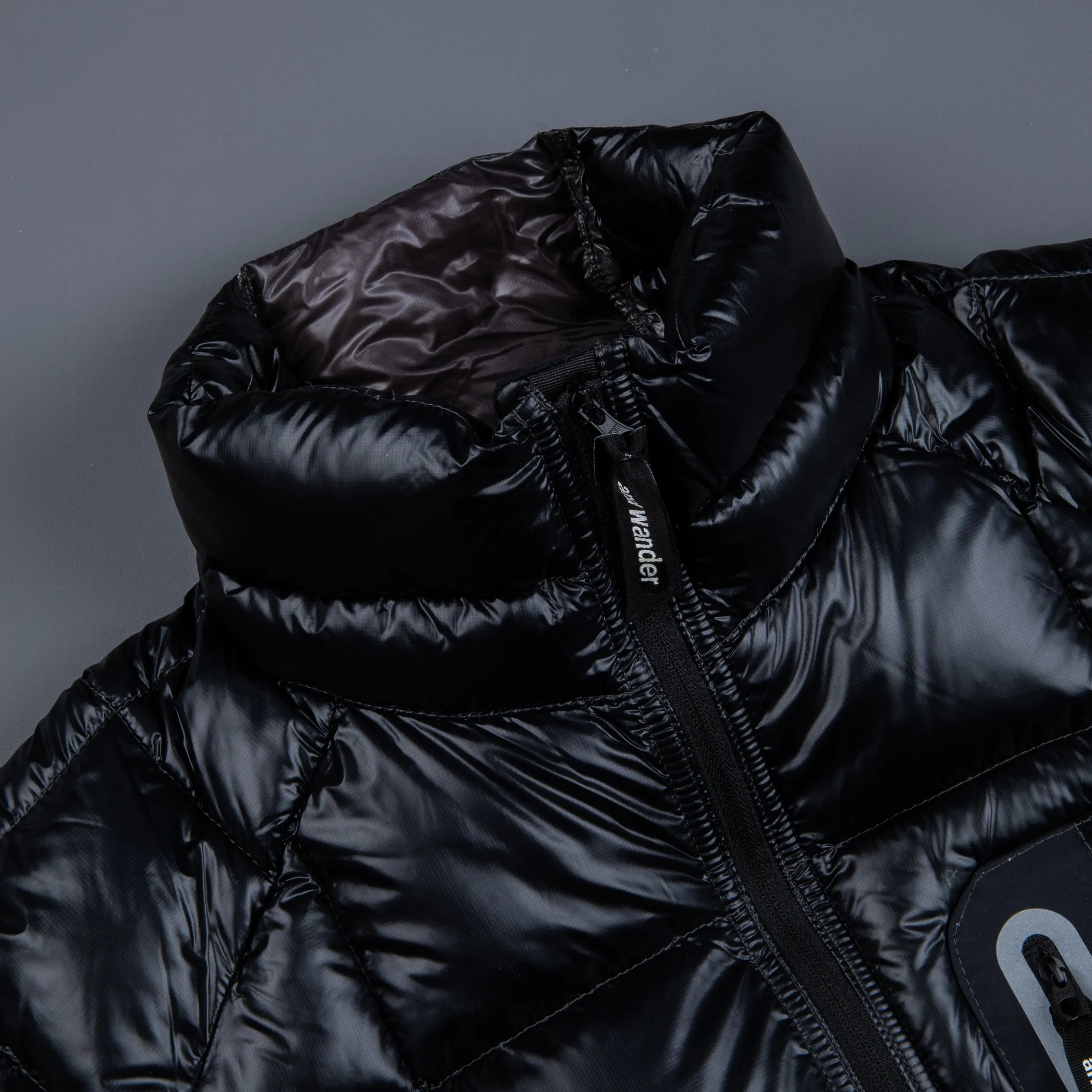 And Wander Diamond Stitch down jacket black