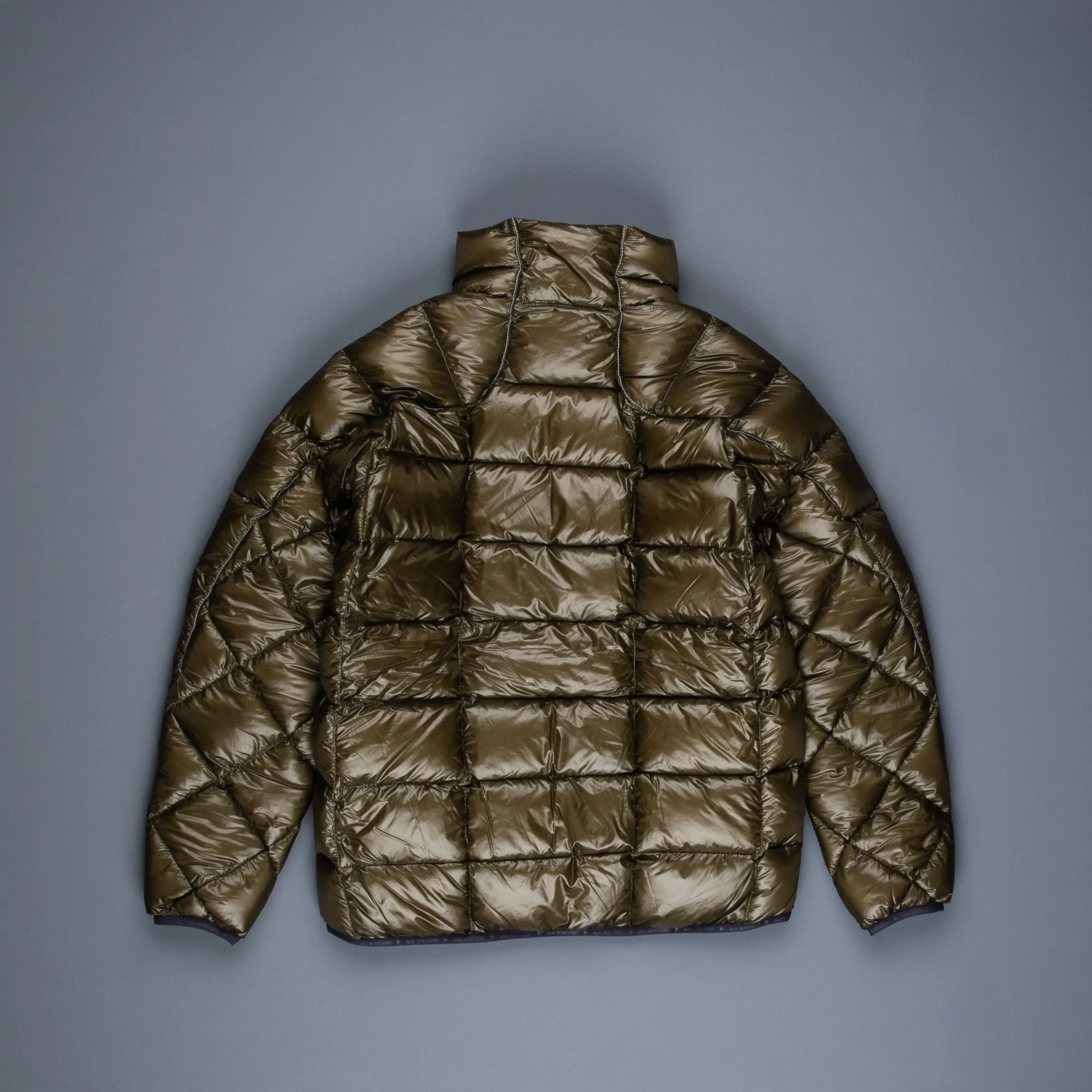 And Wander Diamond Stitch down jacket Khaki