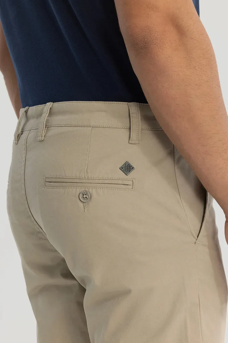 Beige Slim Fit Chinos