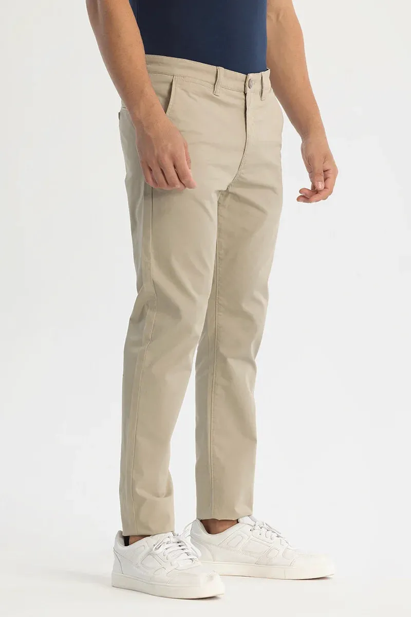 Beige Slim Fit Chinos