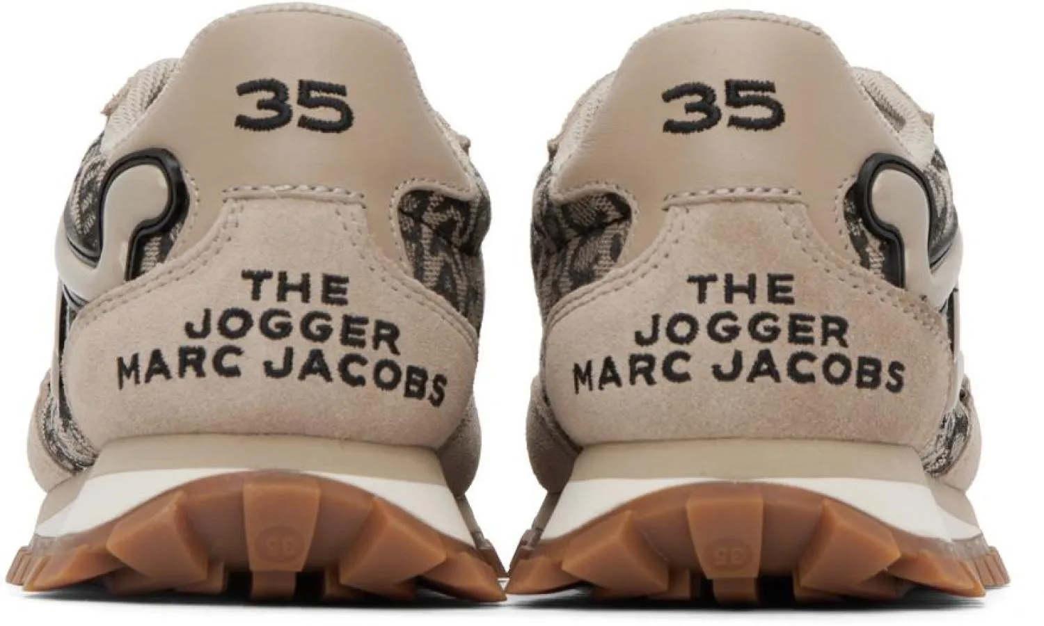 Beige 'The Monogram Jogger' Sneakers