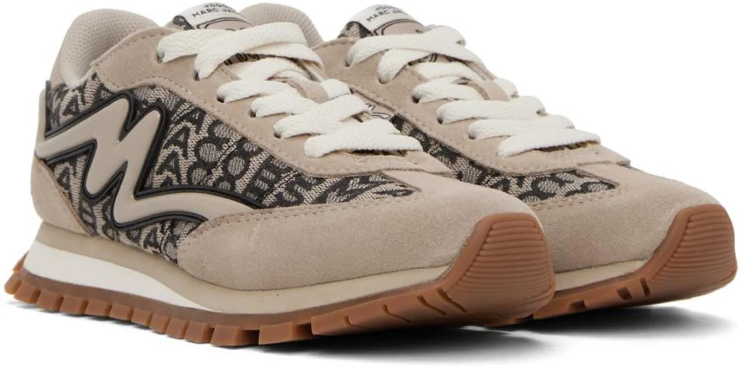 Beige 'The Monogram Jogger' Sneakers