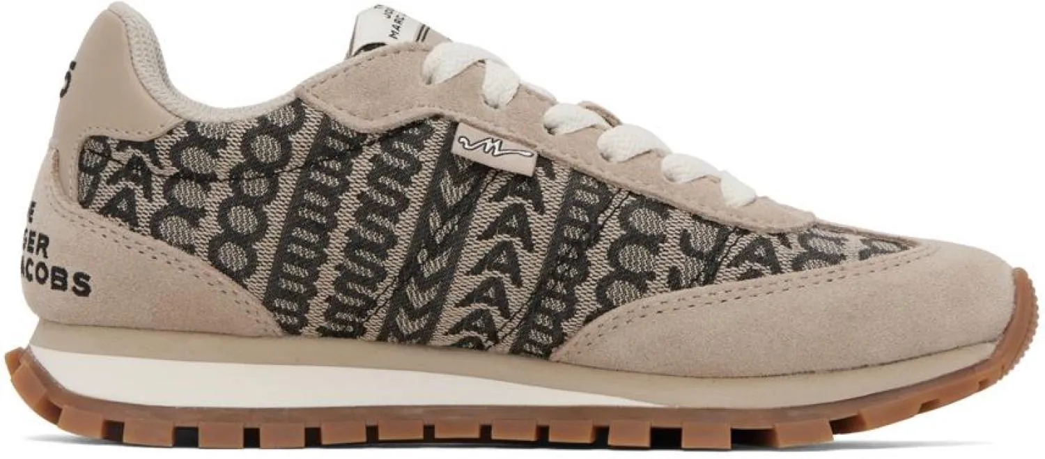 Beige 'The Monogram Jogger' Sneakers