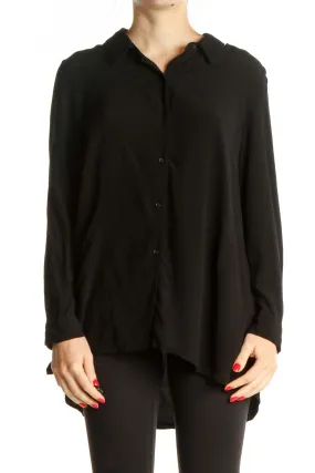 Black Solid Formal Shirt