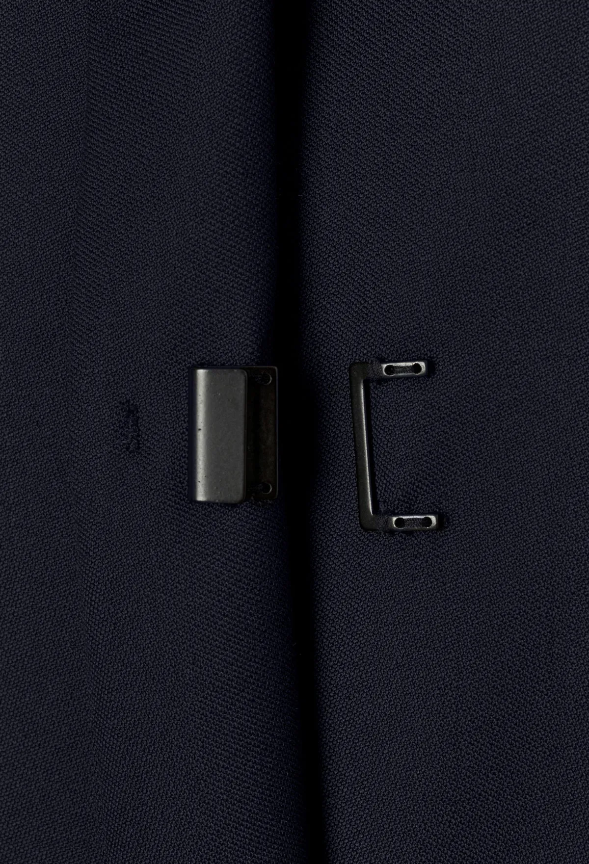 Buckle Detail Tailored Jacket In Navy