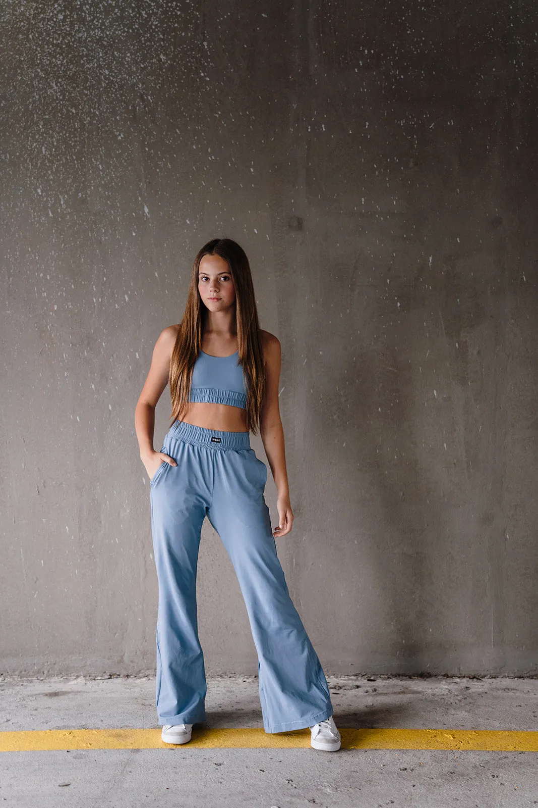 Chalk Blue Track Pants