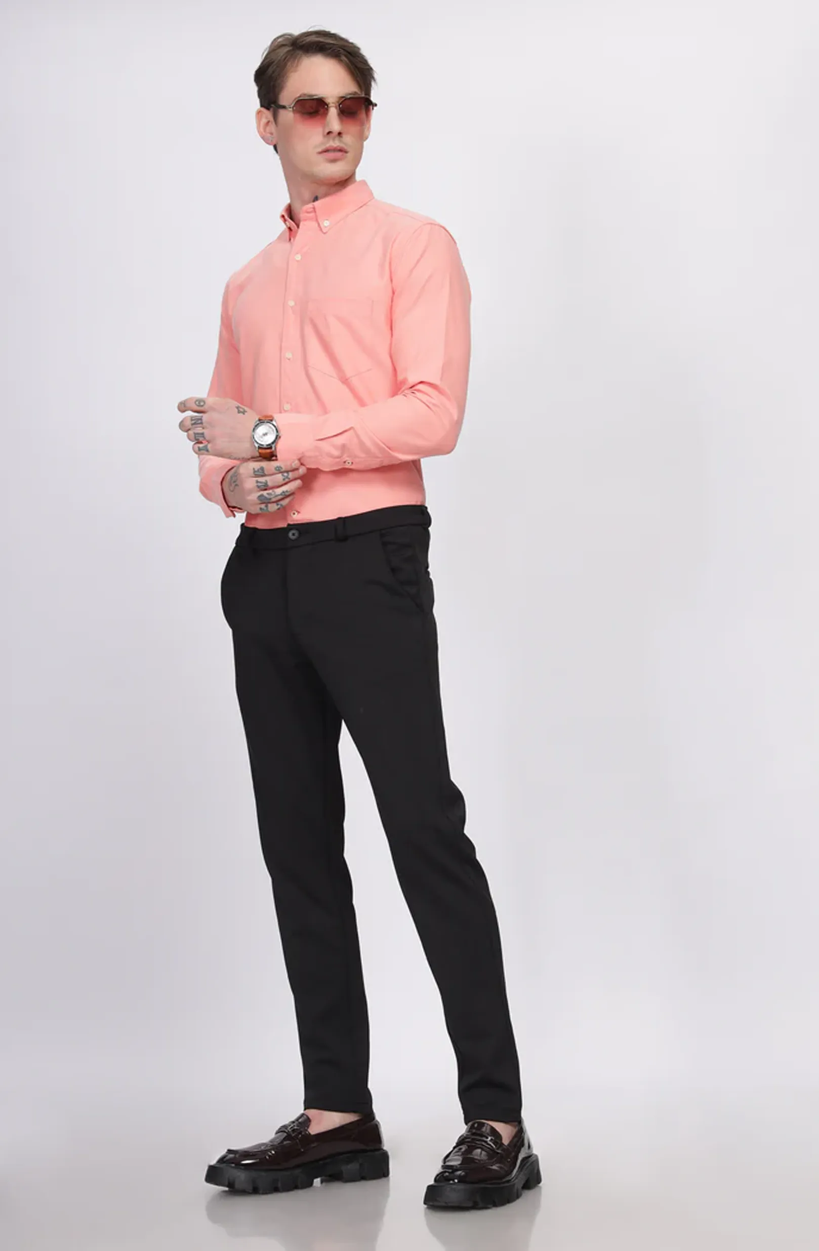 Classic Oxford Peach Formal Shirt