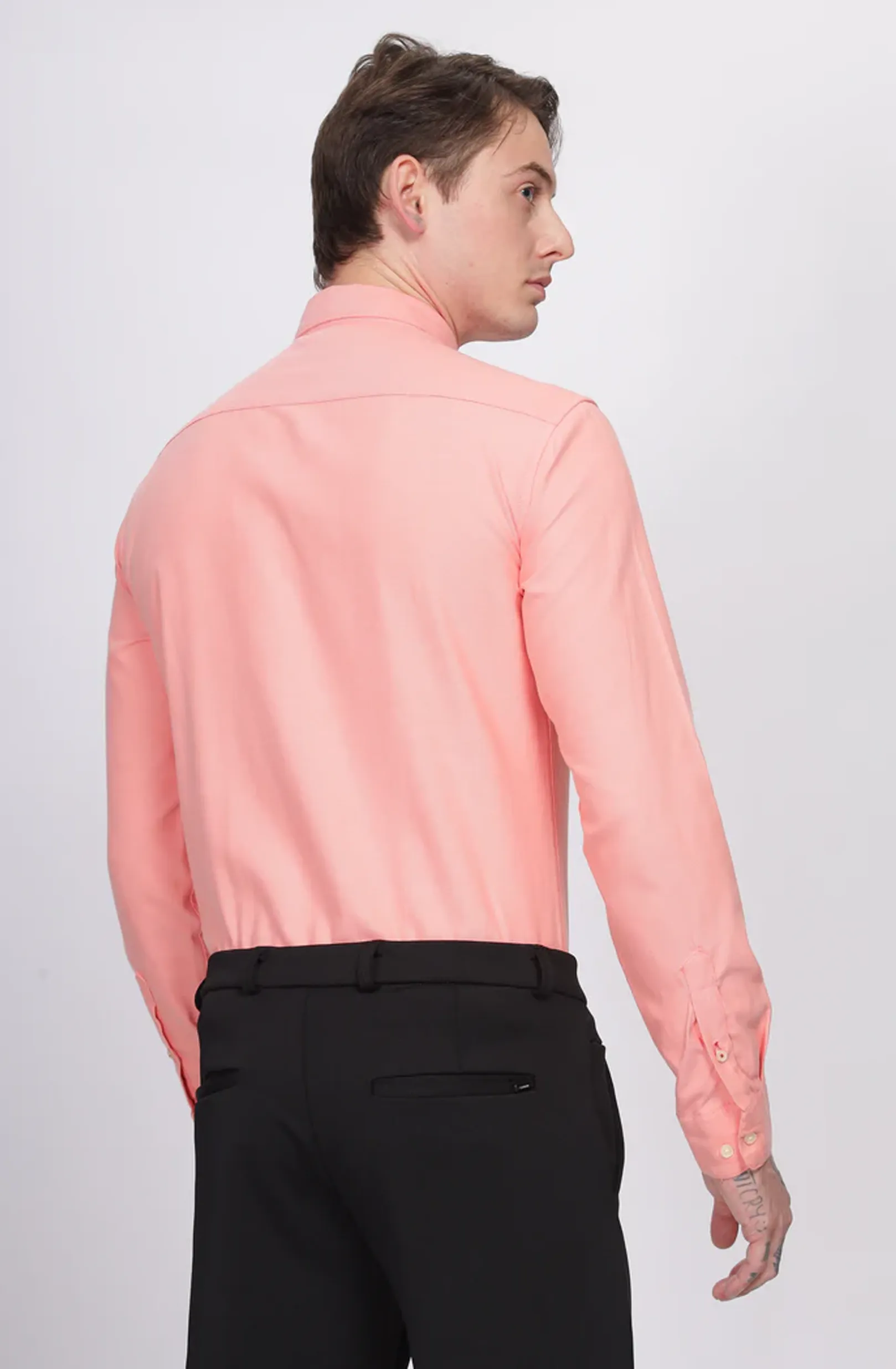 Classic Oxford Peach Formal Shirt