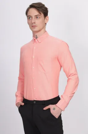 Classic Oxford Peach Formal Shirt