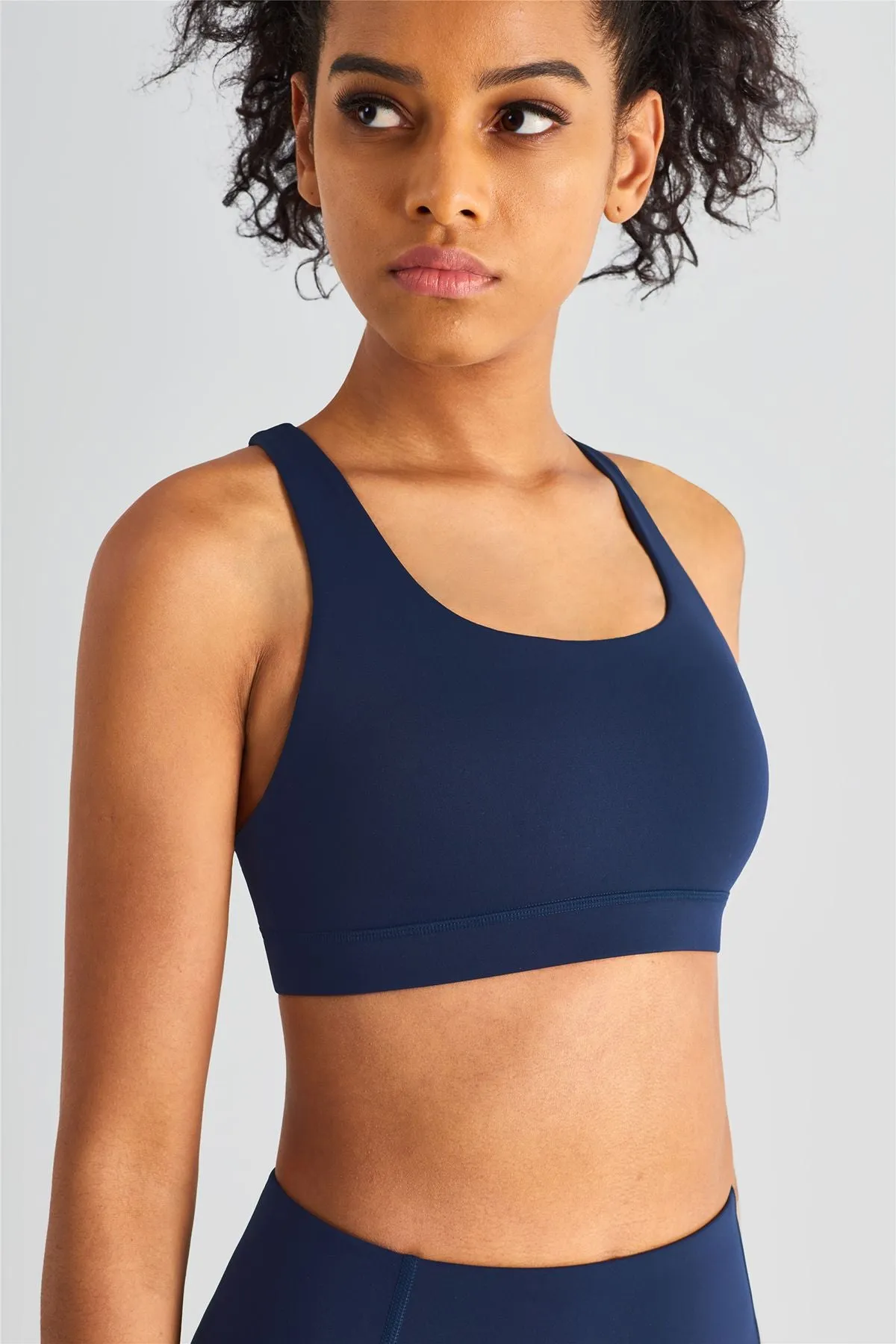 Crisscross Straps Sports Bra