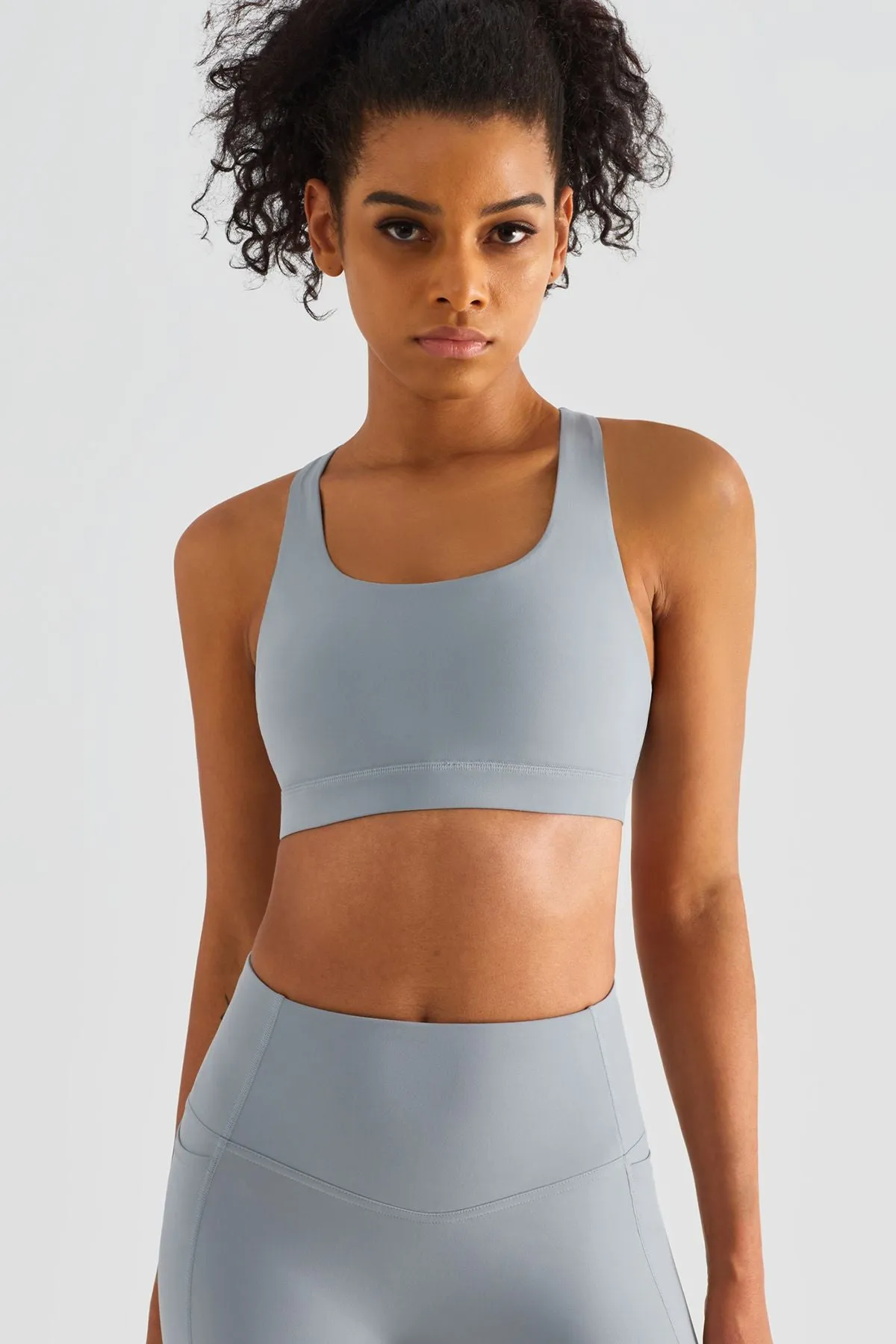 Crisscross Straps Sports Bra