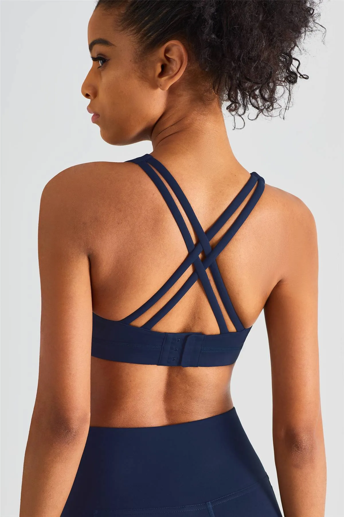 Crisscross Straps Sports Bra