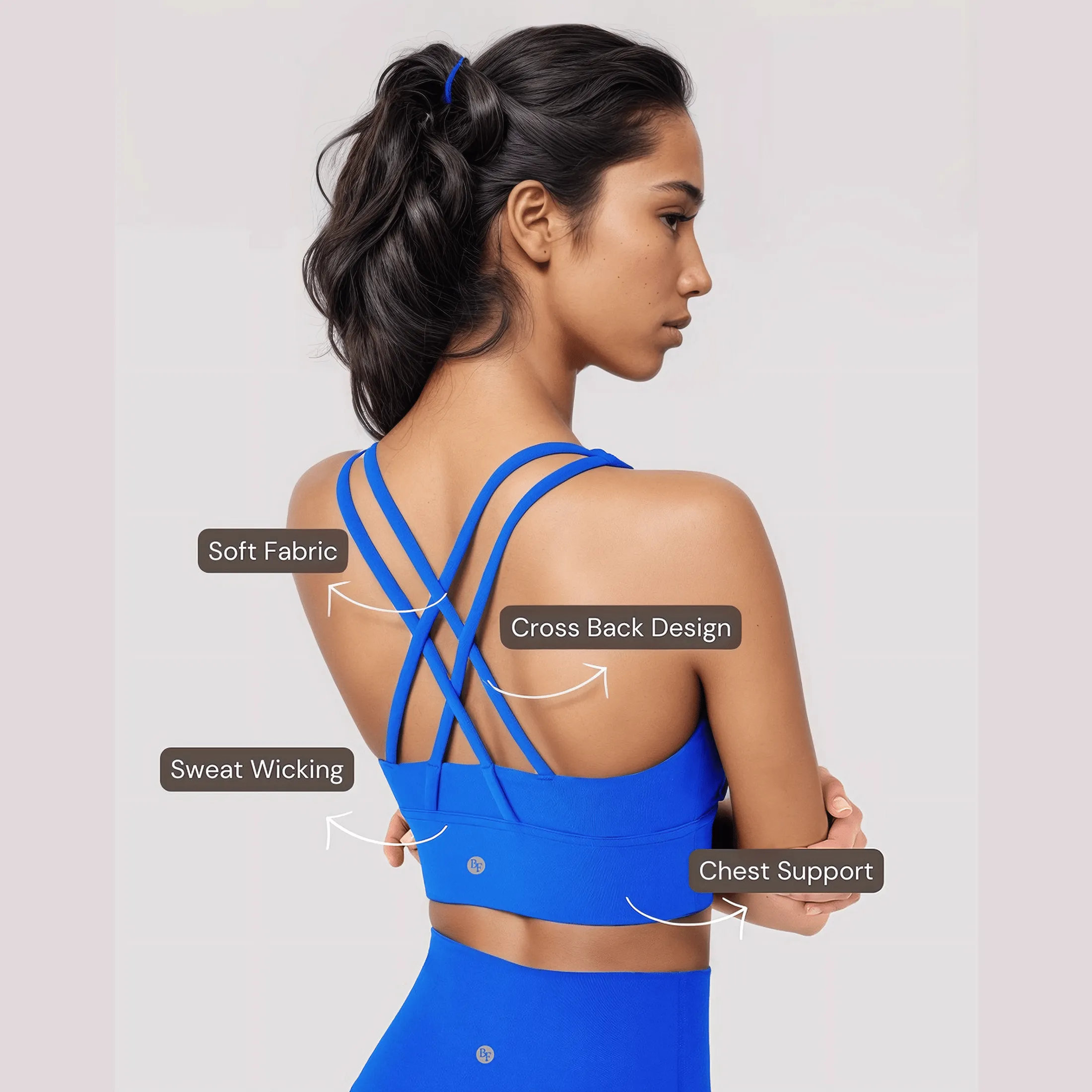 Cross Back Set - Bright Blue