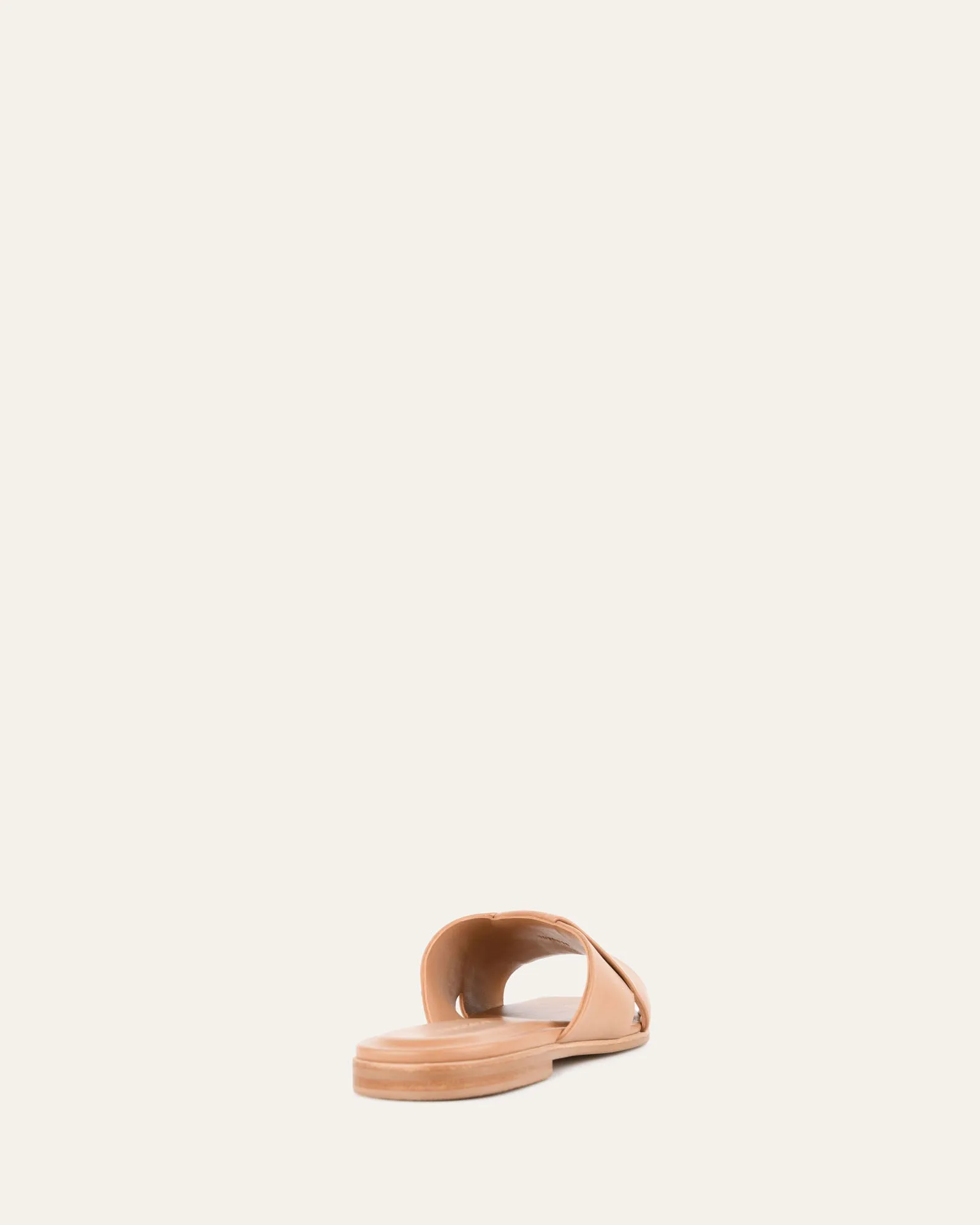 CYRA FLAT SANDALS TOFFEE LEATHER