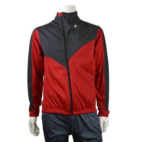 Denver Men's Softshell Jacket in Graphite/Red