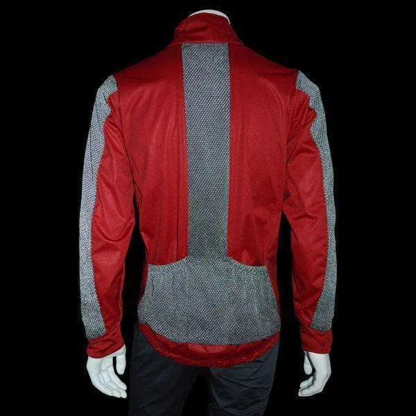 Denver Men's Softshell Jacket in Graphite/Red