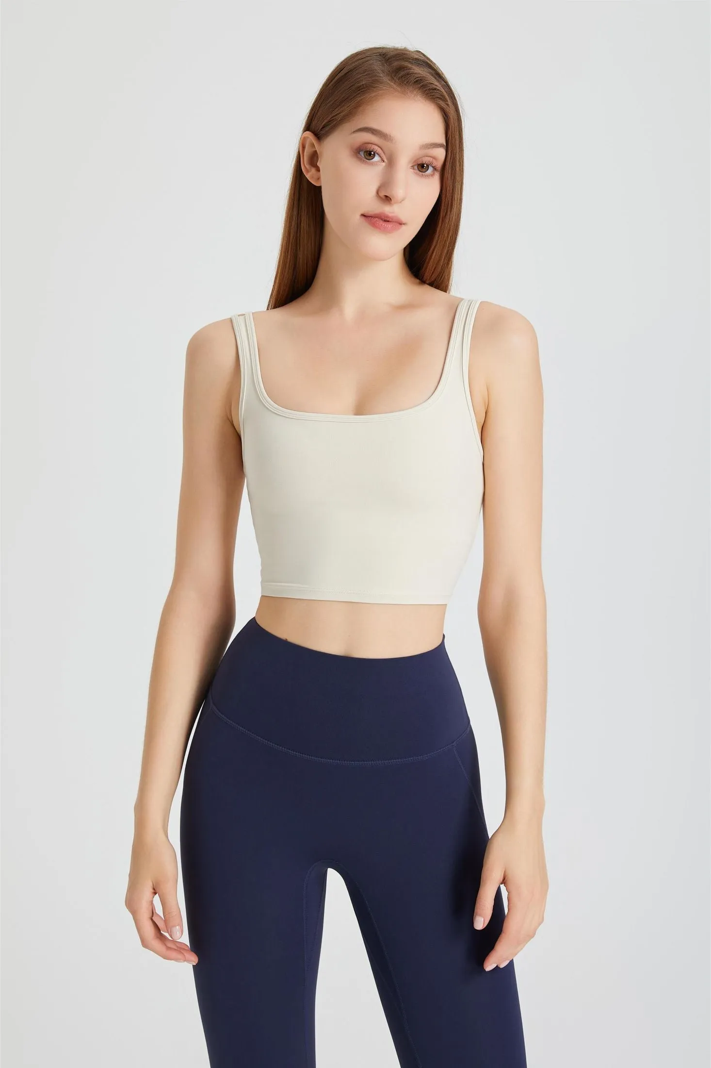 Double Strap Longline Sports Bra