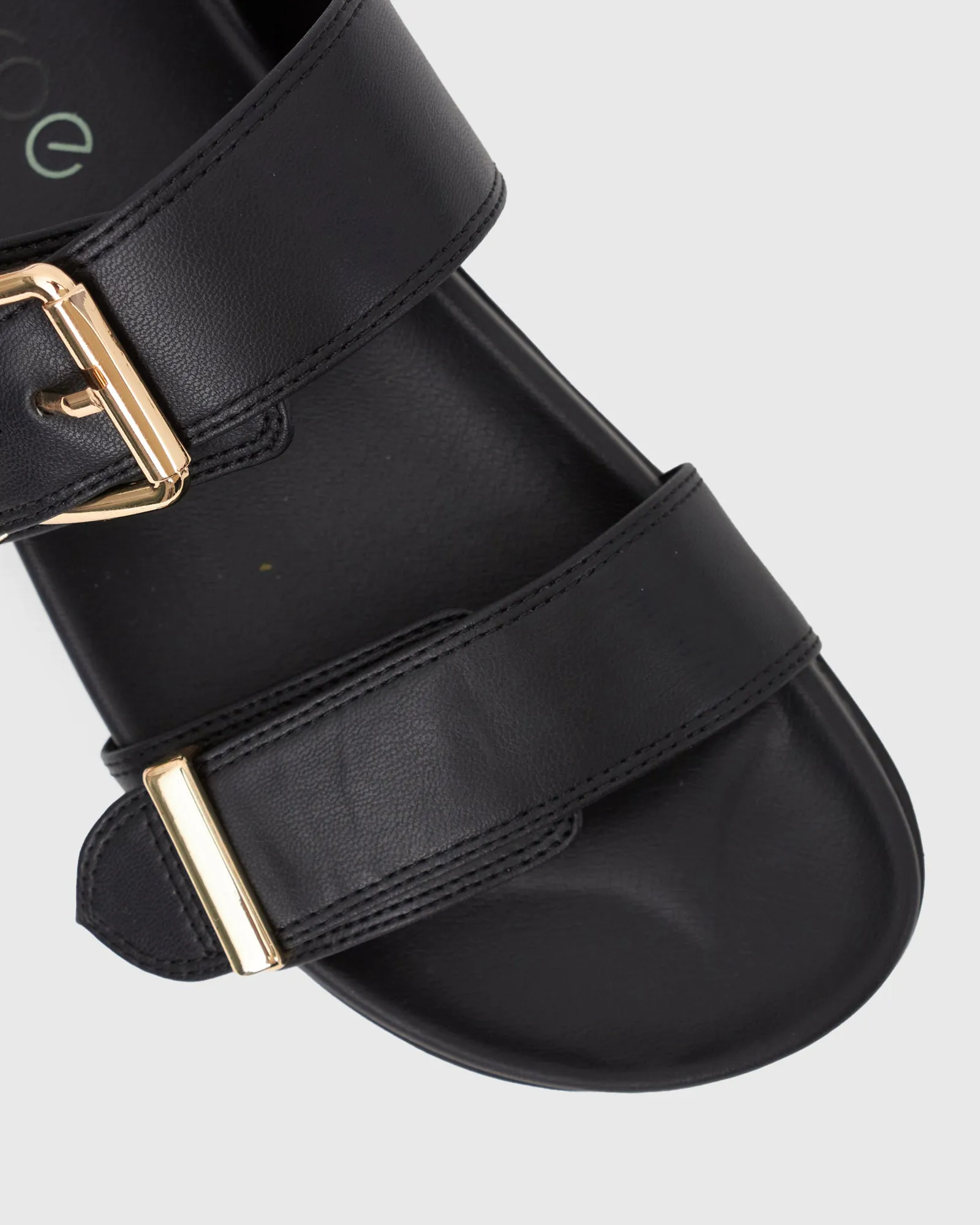 EBONY Vegan Buckled Strap Sandals