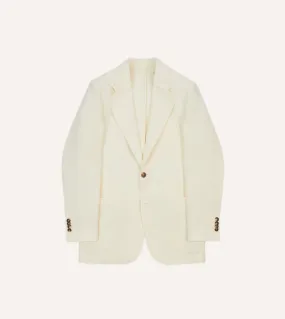 Ecru Irish Linen Tailored Jacket