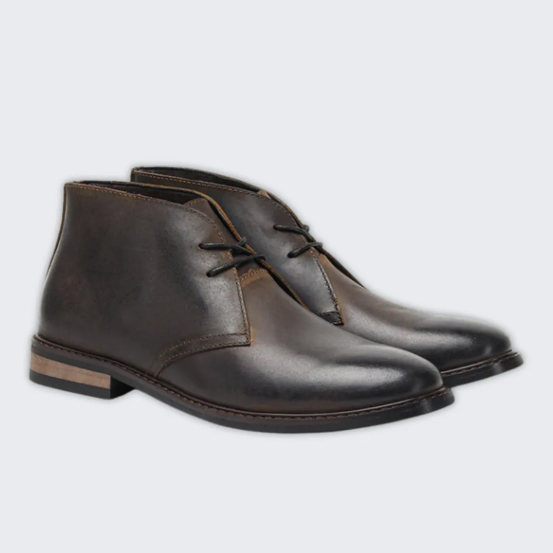 Elegant Leather Ankle Boots - Stylish Comfort for Any Occasion