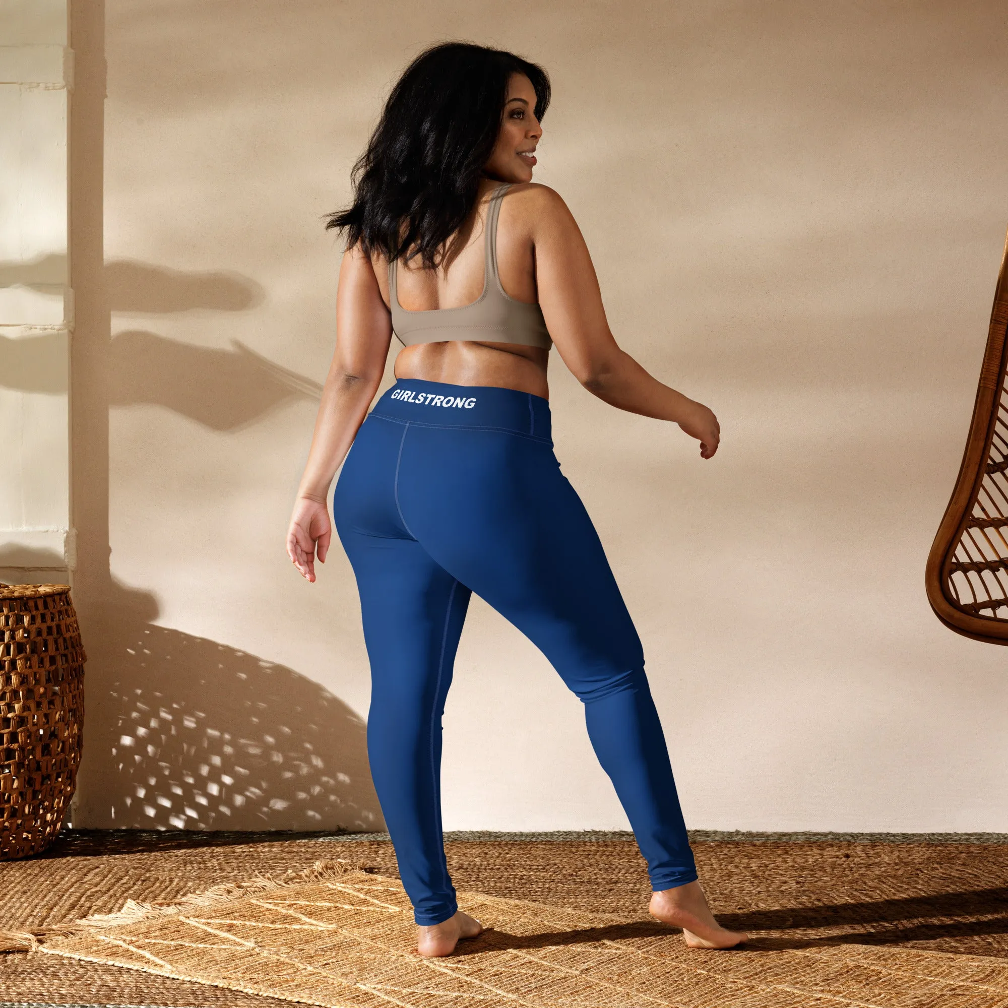 ELEVATED ESSENTIALS, BOOTY BOOSTING HIGH WAISTBAND LEGGING  COBALT BLUE