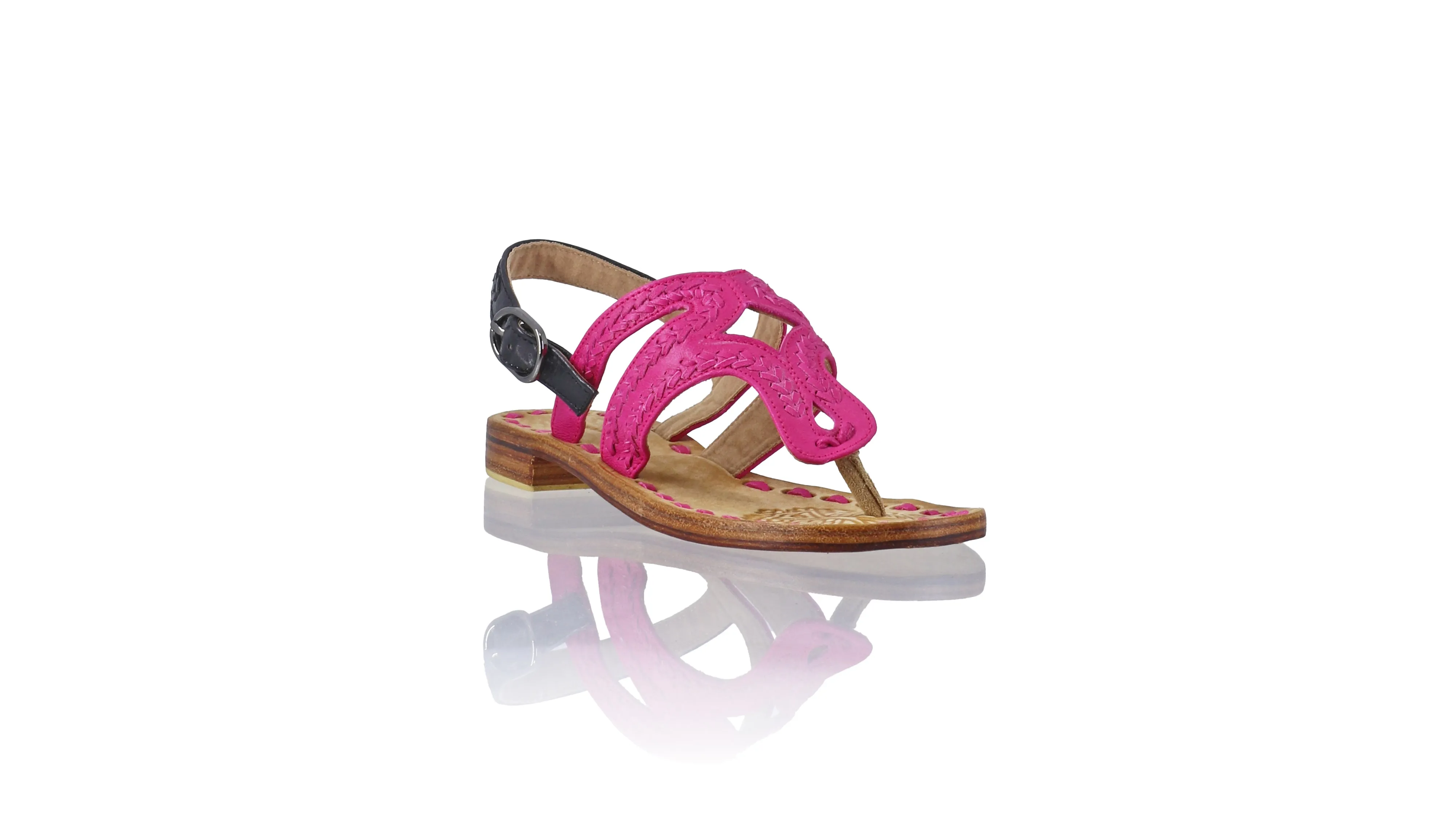 Emma 20mm Flat - Fuschia & Black