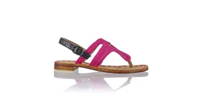 Emma 20mm Flat - Fuschia & Black