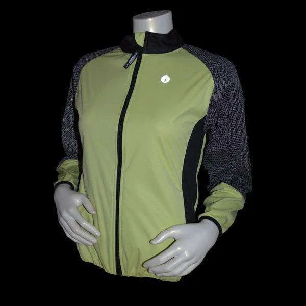 FINAL SALE: Mystic Reflective Softshell Women's Jacket in Honeydew/Black