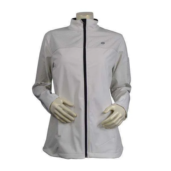 FINAL SALE: Tahoe Women's Performance Softshell Fleece Reflective Jacket in White