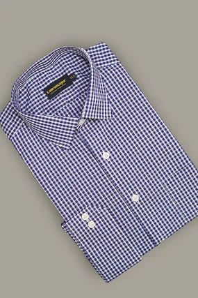 Formal Shirt  - Supernova Dark Blue Mini Checks