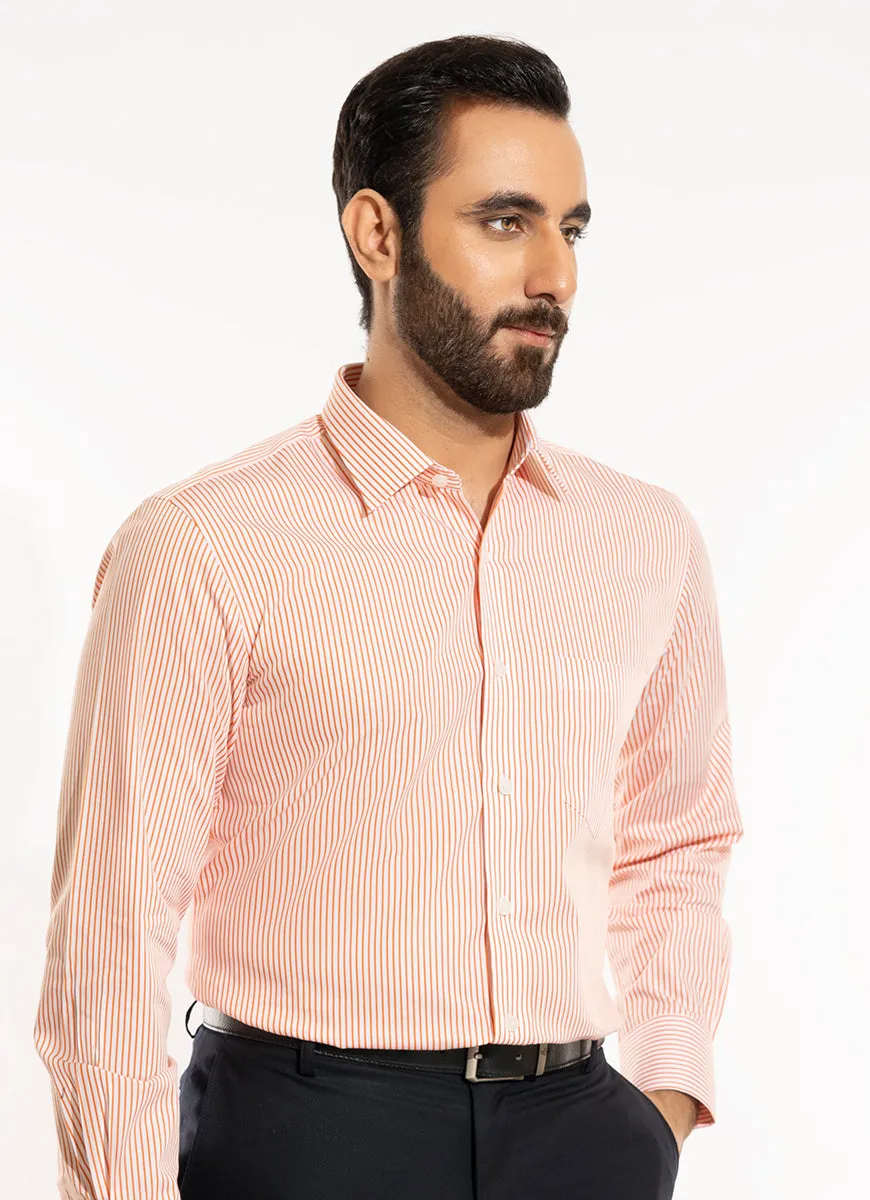 Formal Shirt - Supernova Silver Grey Stripes