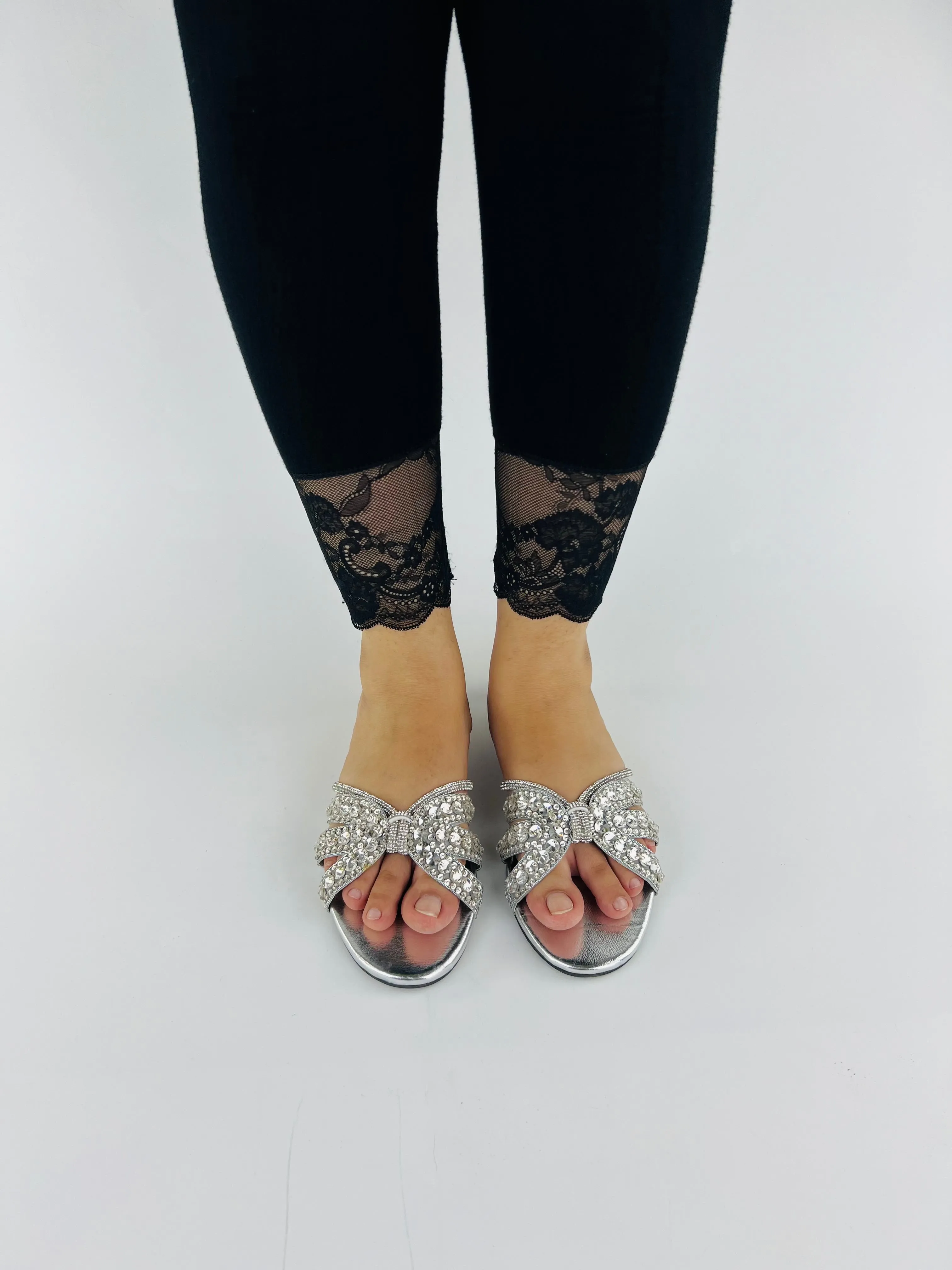 Gina Handcrafted Embellished Slider Sandals