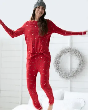 Gisele PJ Set Winter Wonderland Red