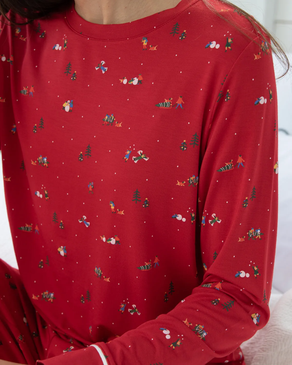 Gisele PJ Set Winter Wonderland Red