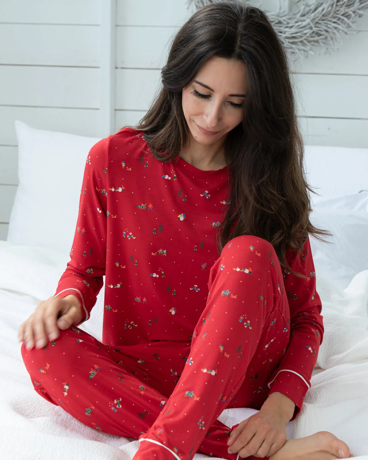 Gisele PJ Set Winter Wonderland Red