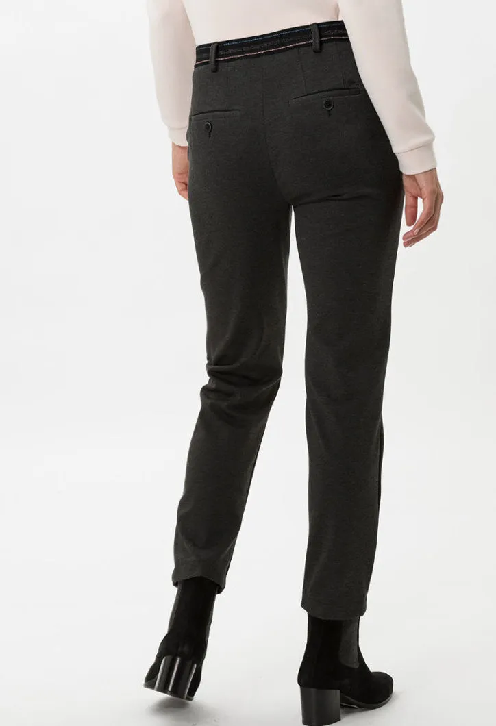 Grey Pull-On Jersey Trousers