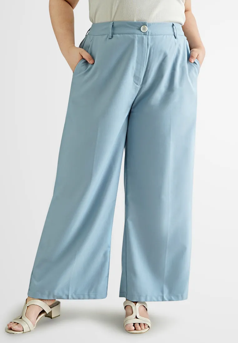 Irma Tailored Straight Wide Leg Pants