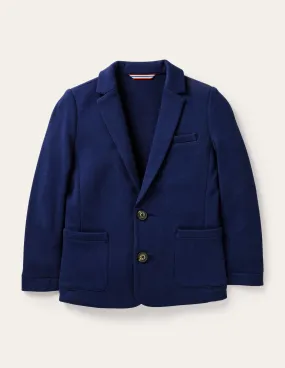 Jersey Blazer-Navy