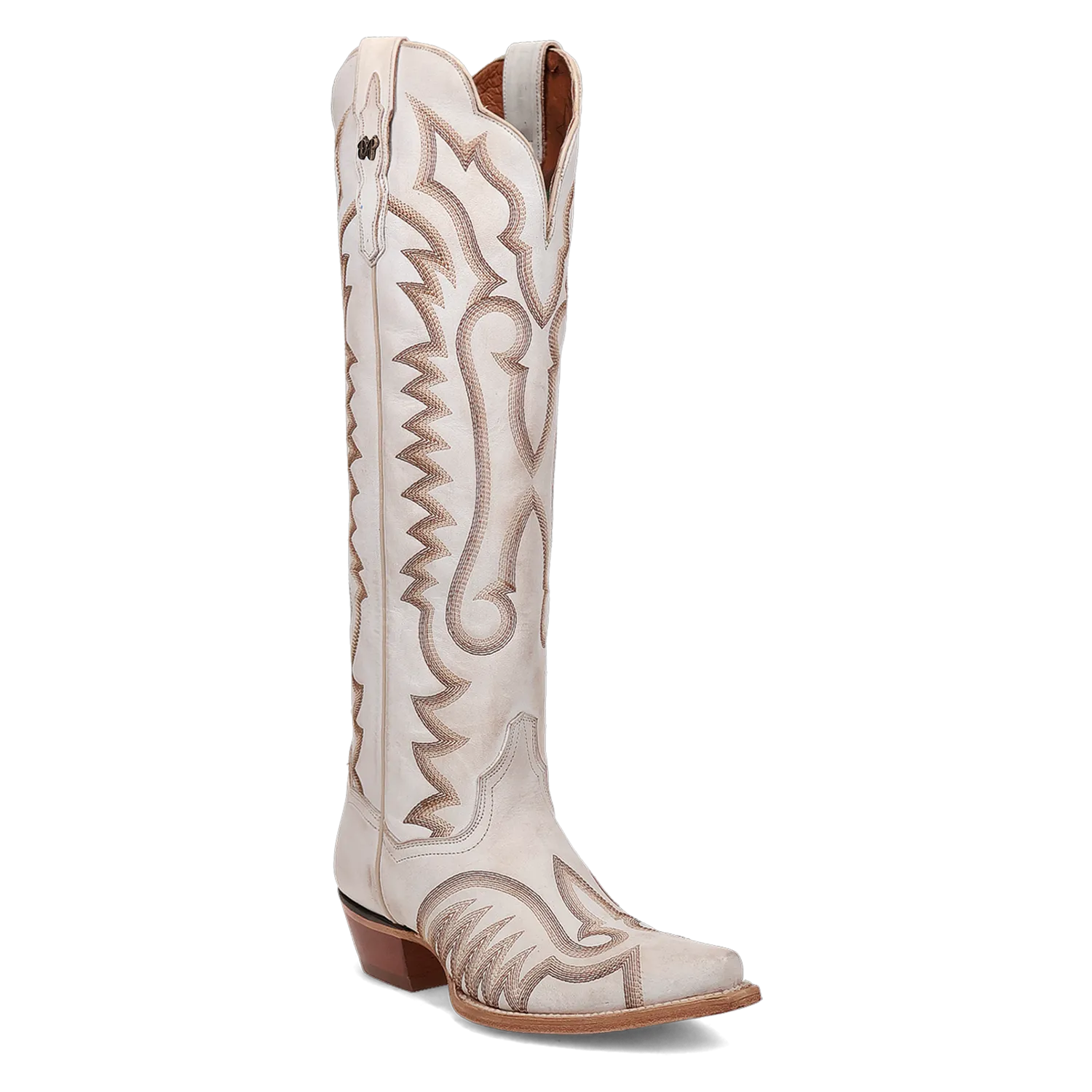 Josie White Leather Boots (DS) ~ BACKORDER NOVEMBER 2024