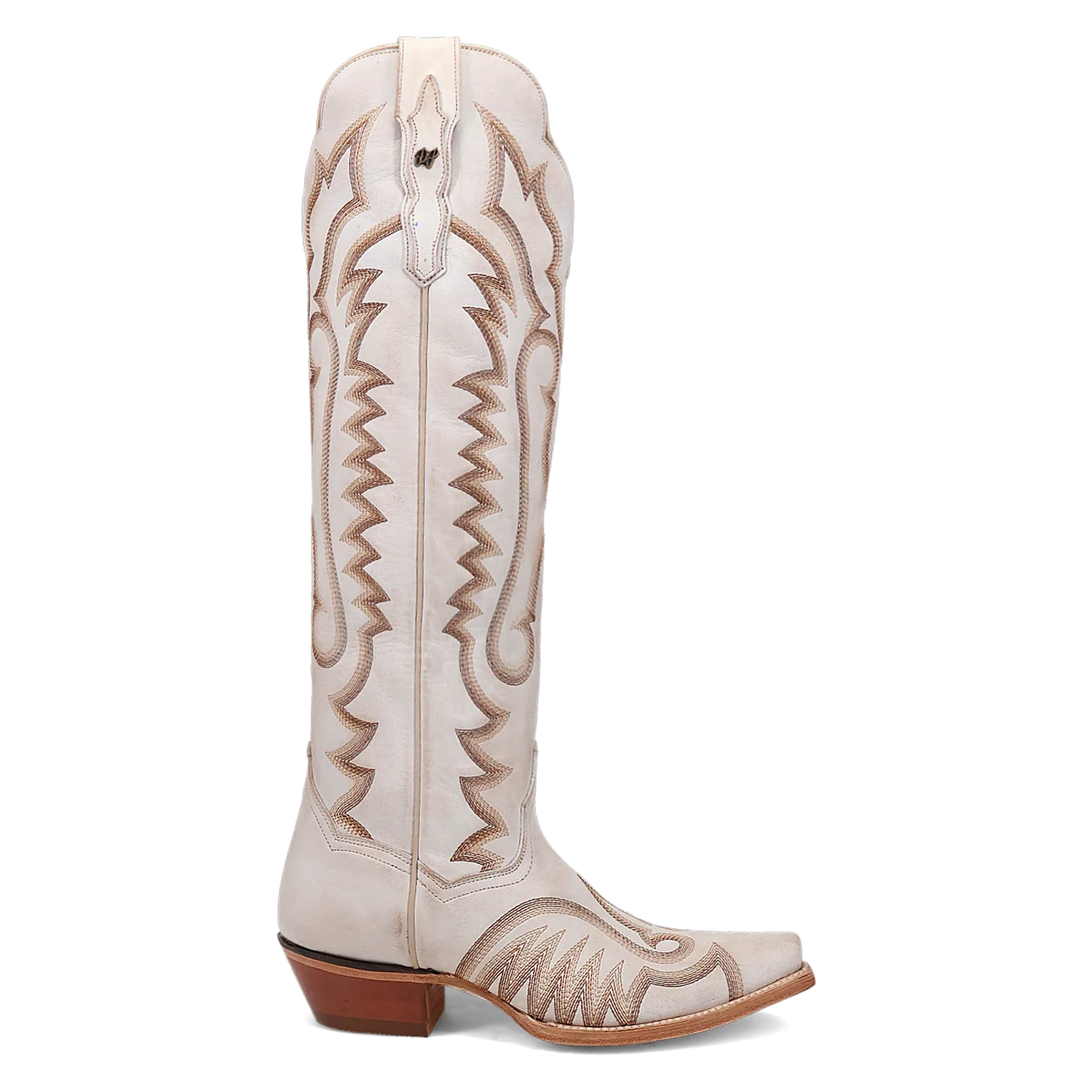 Josie White Leather Boots (DS) ~ BACKORDER NOVEMBER 2024