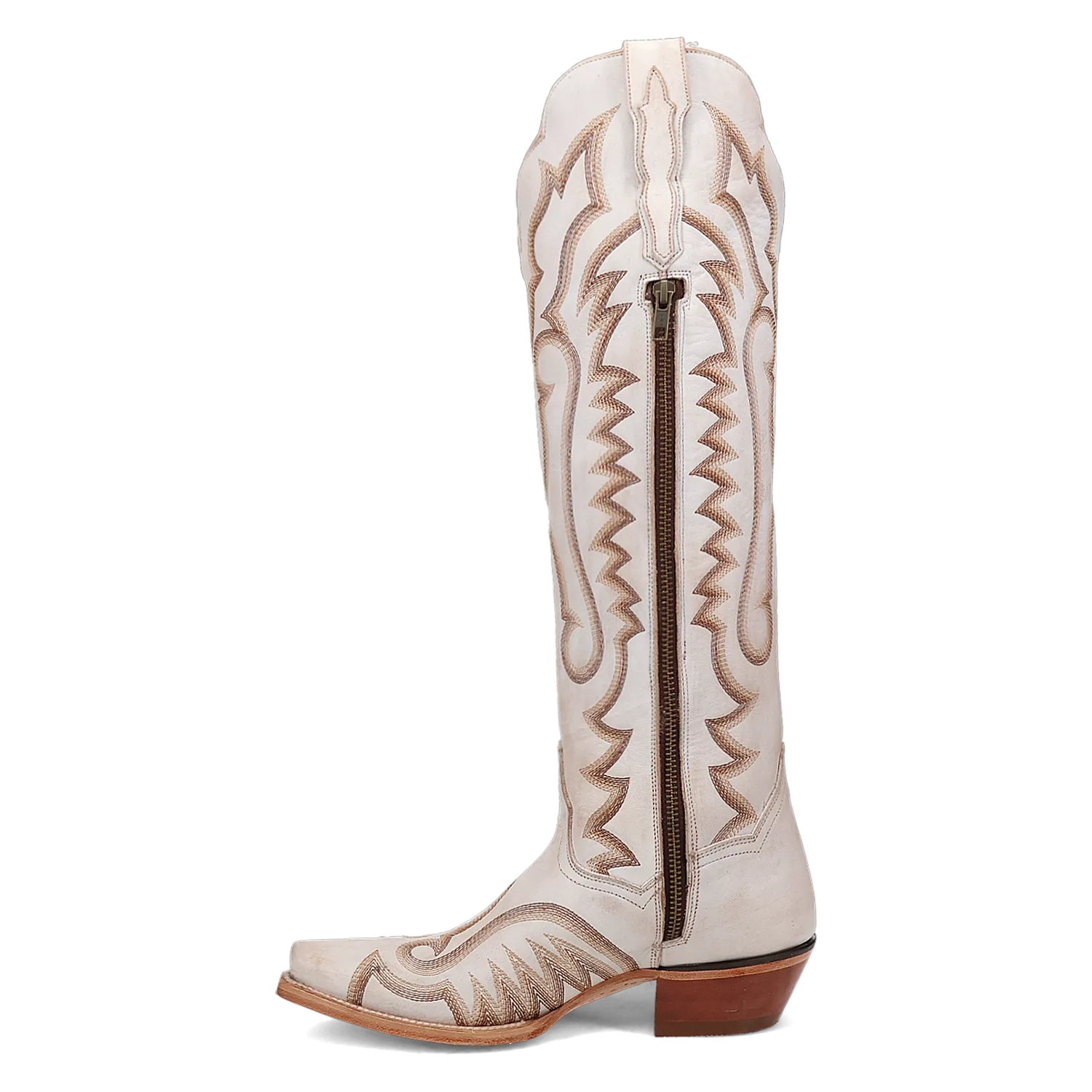 Josie White Leather Boots (DS) ~ BACKORDER NOVEMBER 2024