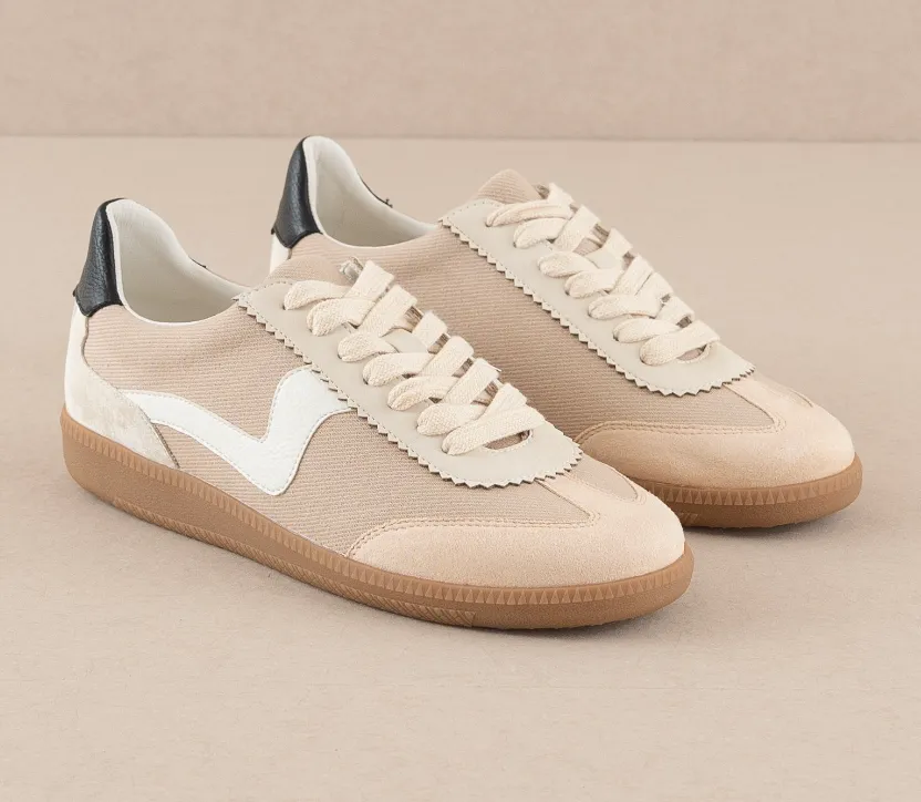 Kyla - Beige Low Top Sneaker