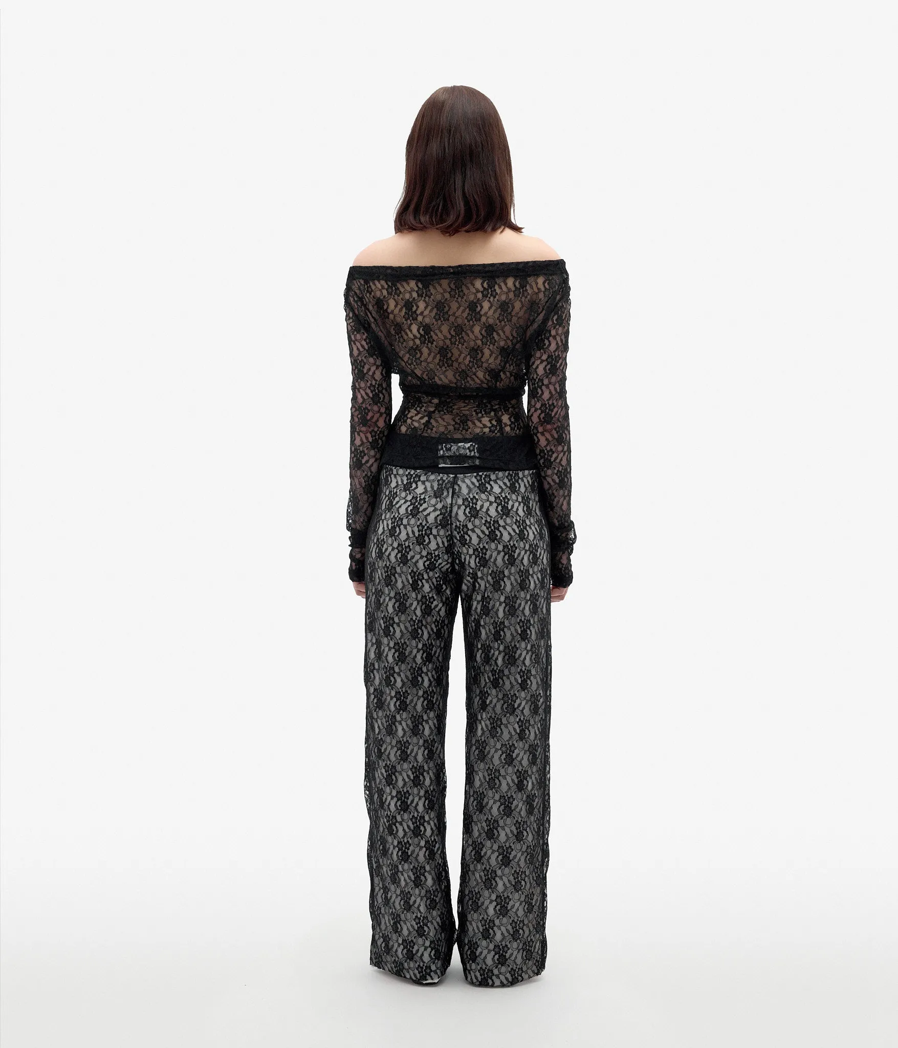 Lace Track Pants