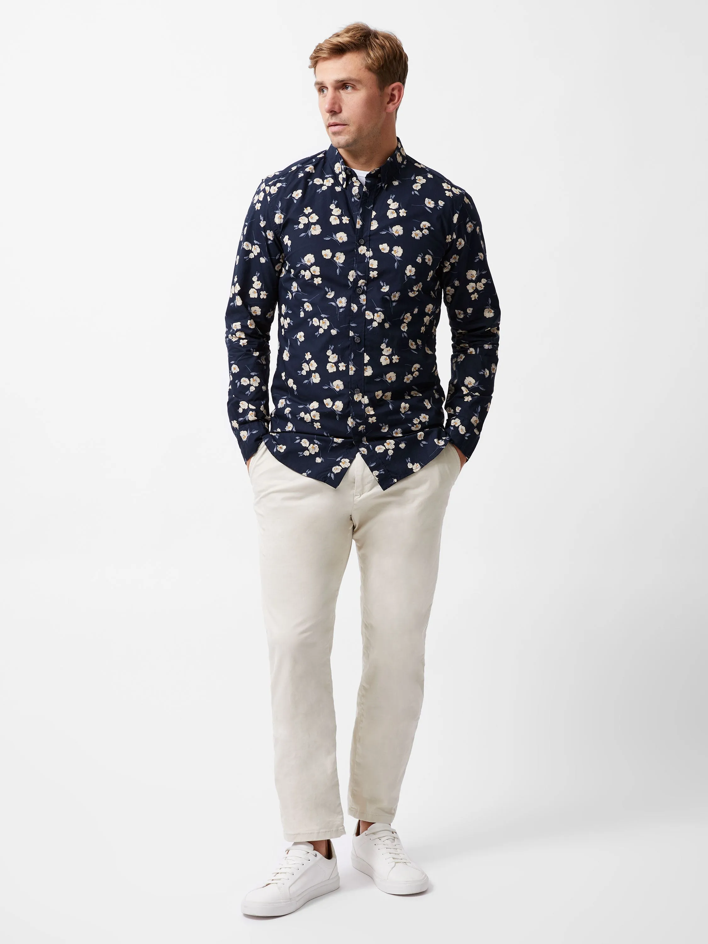 Large Floral Long Sleeve Shirt