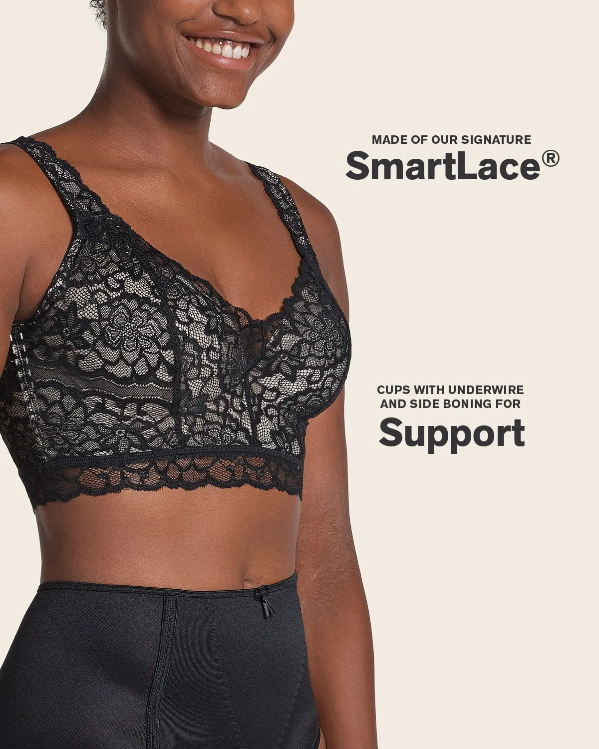 Luxe Lace Underwire Smoothing Bustier