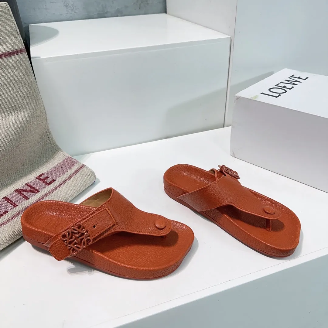 LW THONG SANDALS BRICK CALFSKIN