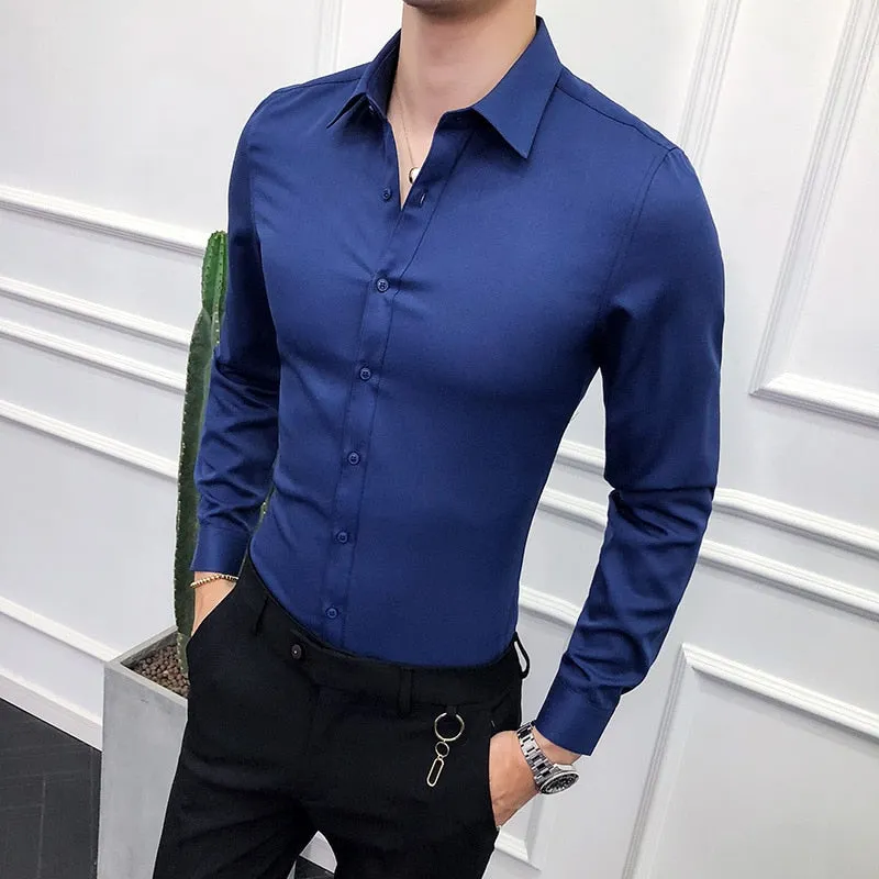 Men Formal Slim Fit Dress Shirts